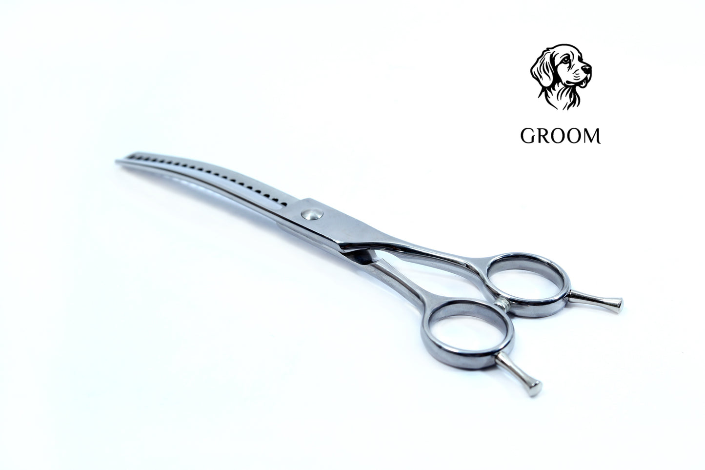 Groom Curved Chunker size 7" Pet SCISSOR - GROOM STOCKS