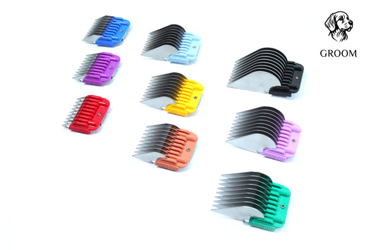 Groom Comb Guide Set CGB-401 (9-Piece) - GROOM STOCKS