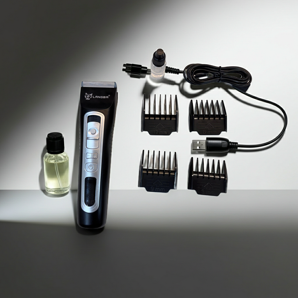 Langba Professional Pet Hair Clipper – Heavy-Duty Low-Noise Grooming
