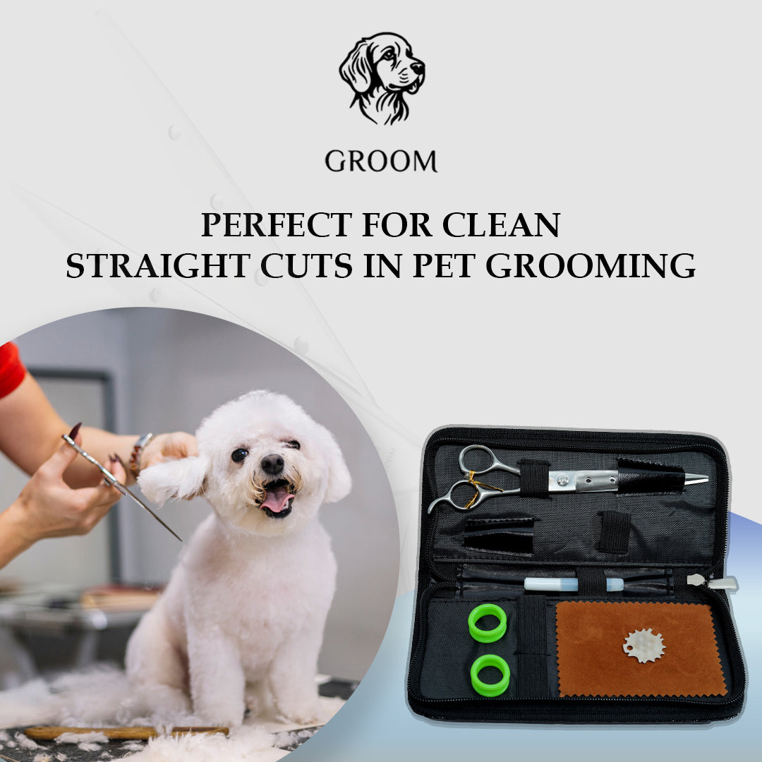 Groom Straight scissor size 7" Pet SCISSOR - GROOM STOCKS
