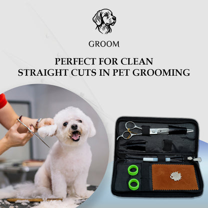 Groom Straight scissor size 7" Pet SCISSOR - GROOM STOCKS