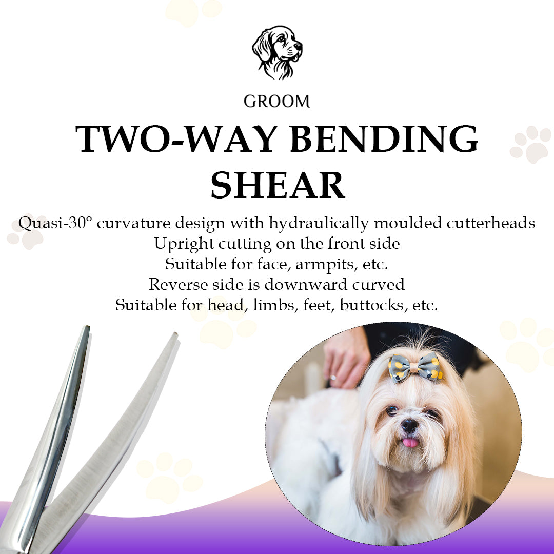 Groom Bending scissor size 7" Pet SCISSOR - GROOM STOCKS