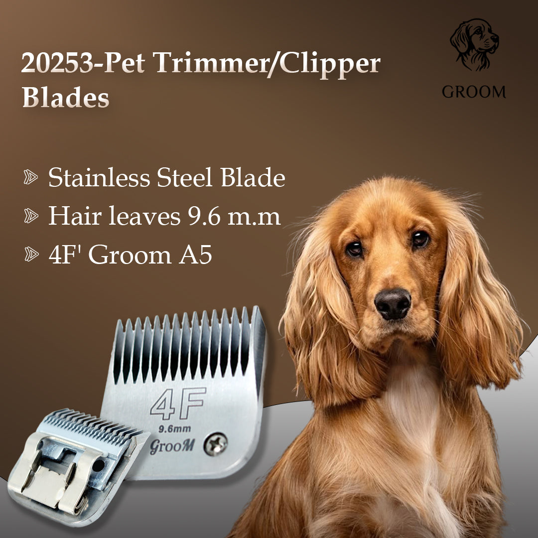 Groom Ultra Edge Detachable Clipper Blade Size 4F - GROOM STOCKS