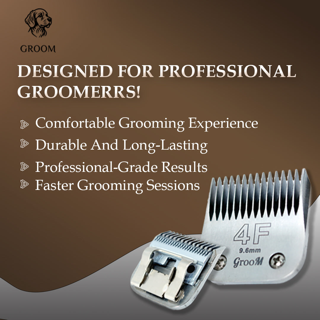 Groom Ultra Edge Detachable Clipper Blade Size 4F - GROOM STOCKS