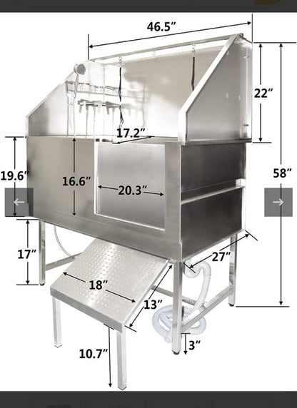 Groom Stocks Pet Bath Tub SS 202 (18G)