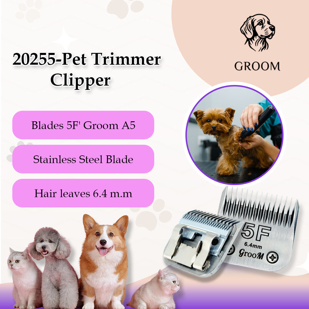Groom Ultra Edge Detachable Clipper Blade Size 5F - GROOM STOCKS