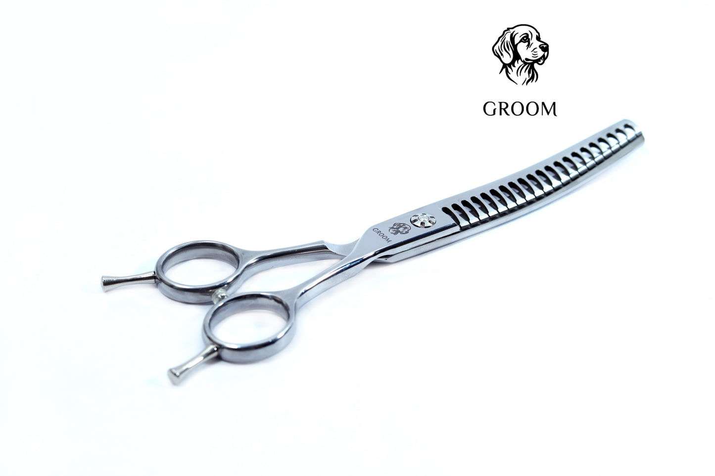 Groom Curved Chunker size 7" Pet SCISSOR - GROOM STOCKS