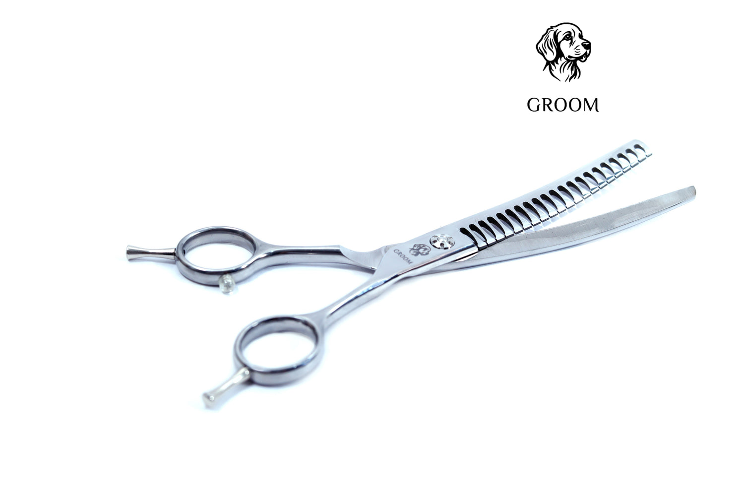Groom Curved Chunker size 7" Pet SCISSOR - GROOM STOCKS