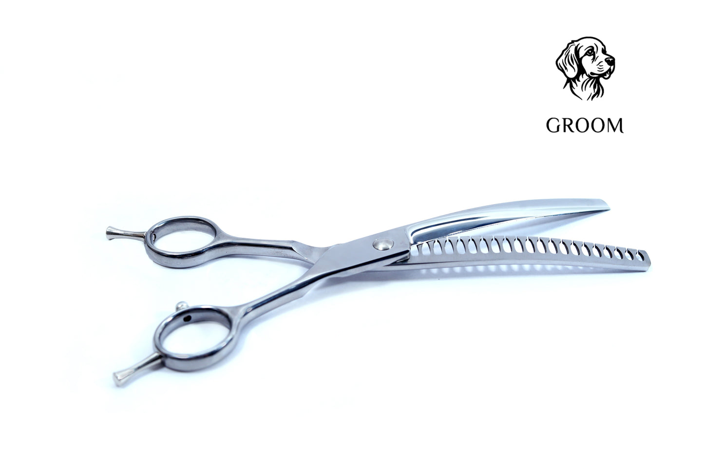 Groom Curved Chunker size 7" Pet SCISSOR - GROOM STOCKS