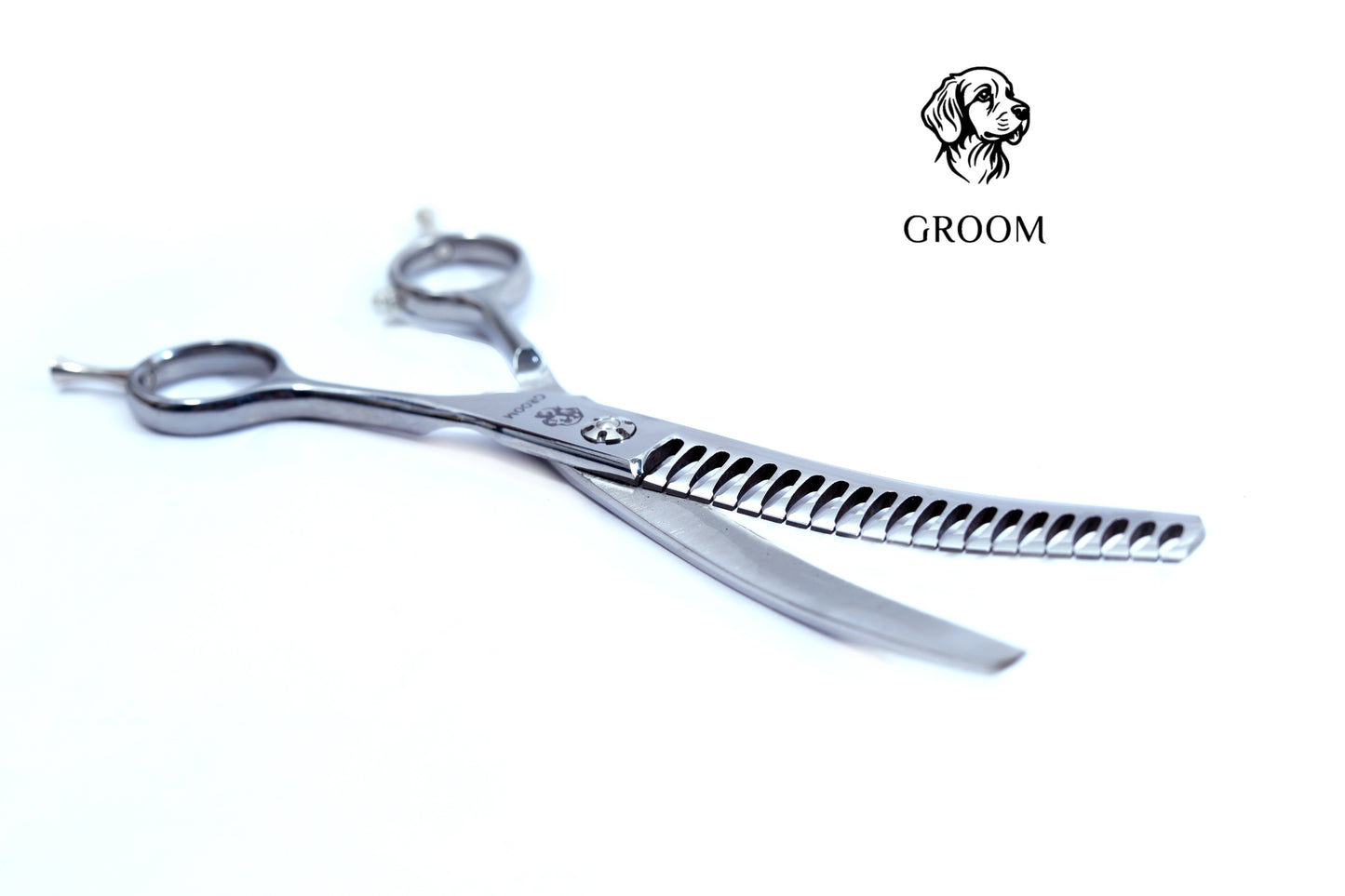 Groom Curved Chunker size 7" Pet SCISSOR - GROOM STOCKS