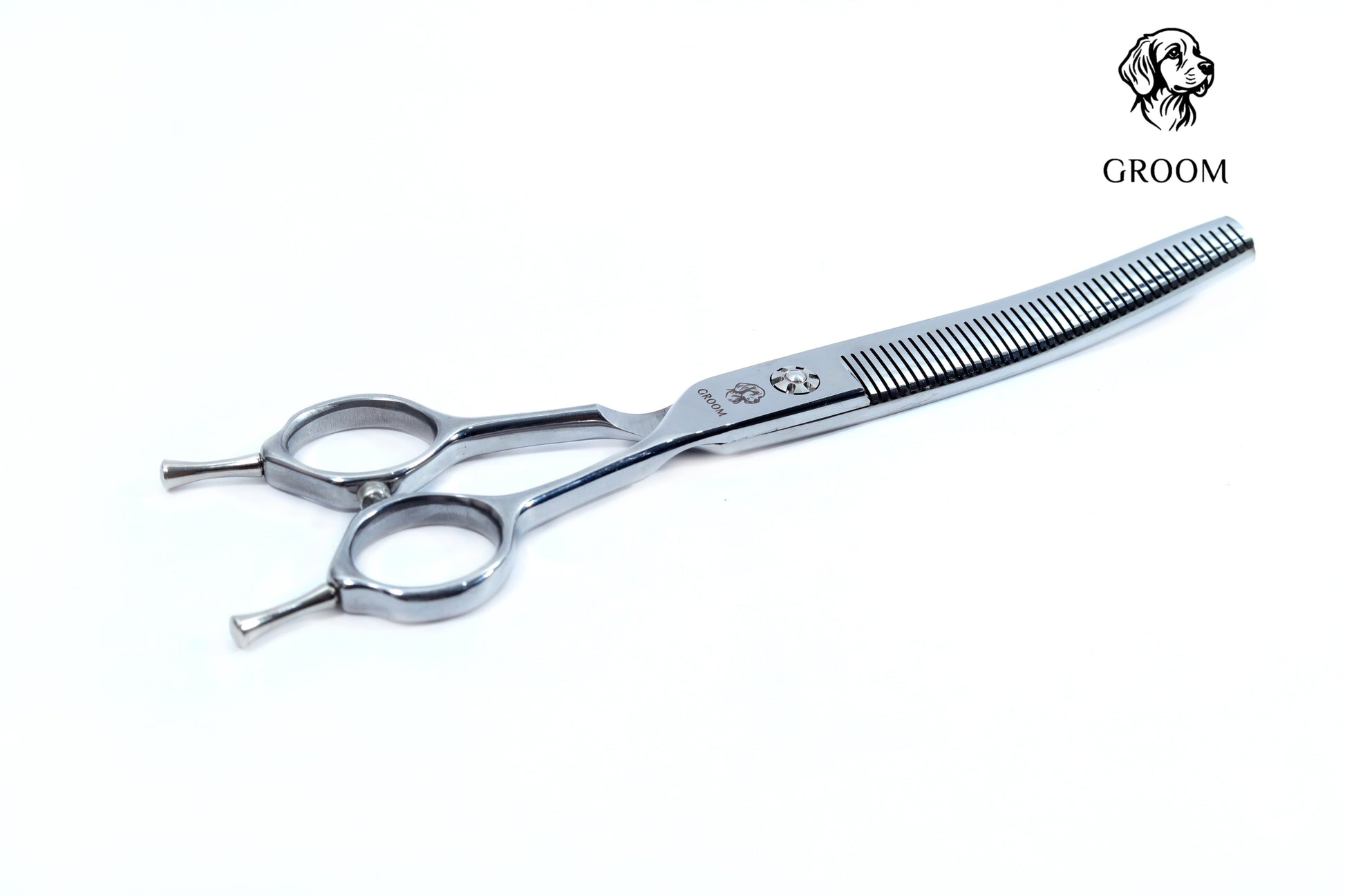 Groom Curved Thinning size 7" Pet SCISSOR - GROOM STOCKS
