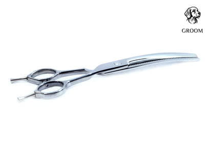Groom Curved Thinning size 7" Pet SCISSOR - GROOM STOCKS