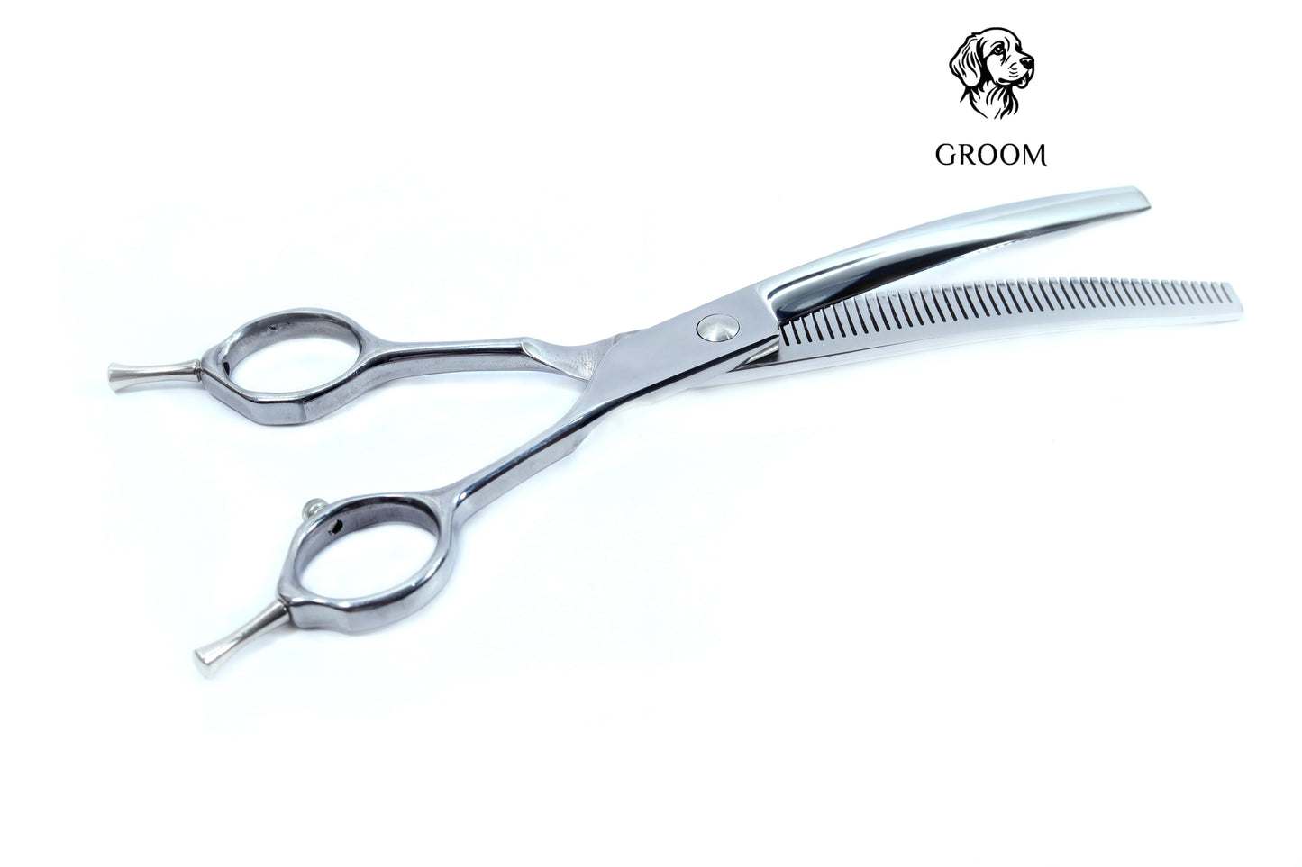 Groom Curved Thinning size 7" Pet SCISSOR - GROOM STOCKS