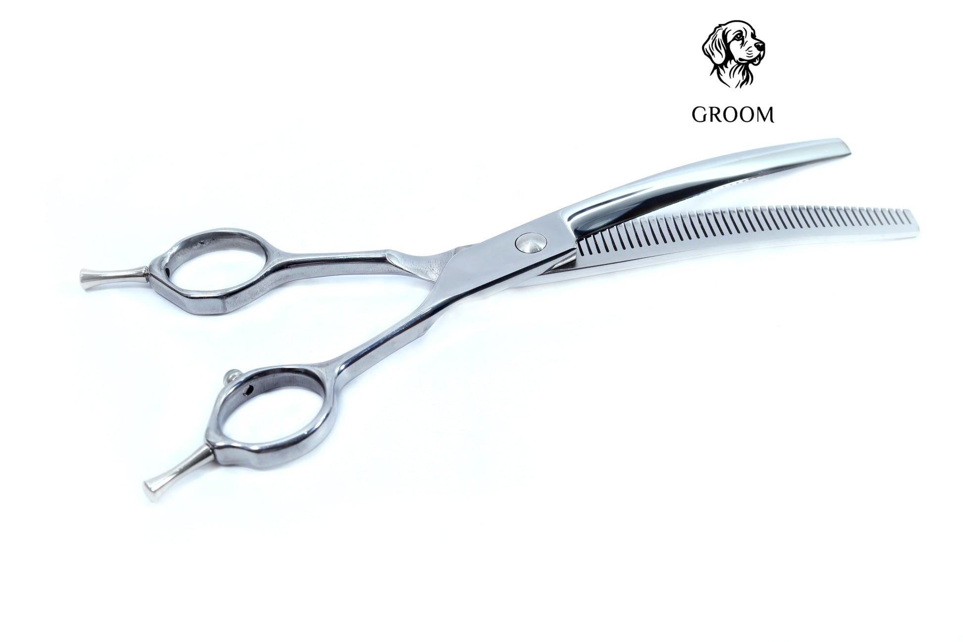Groom Curved Thinning size 7" Pet SCISSOR - GROOM STOCKS