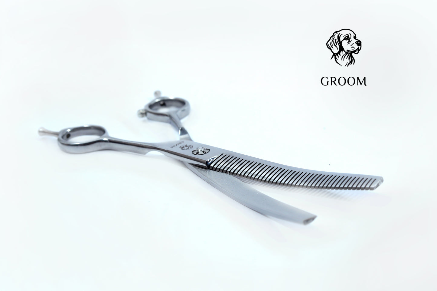 Groom Curved Thinning size 7" Pet SCISSOR - GROOM STOCKS