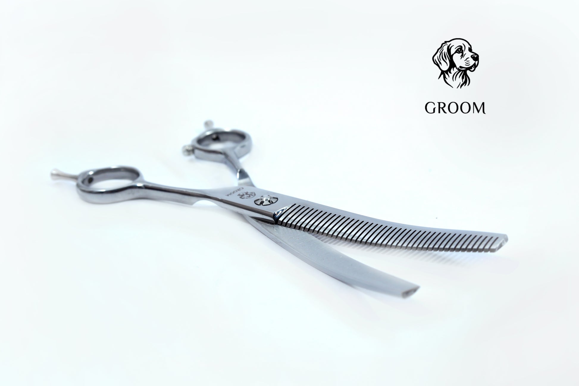 Groom Curved Thinning size 7" Pet SCISSOR - GROOM STOCKS