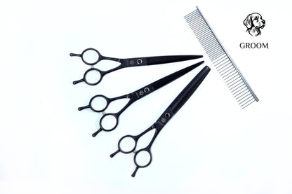 Groom Pet Scissors Set of 4 size 7" - GROOM STOCKS