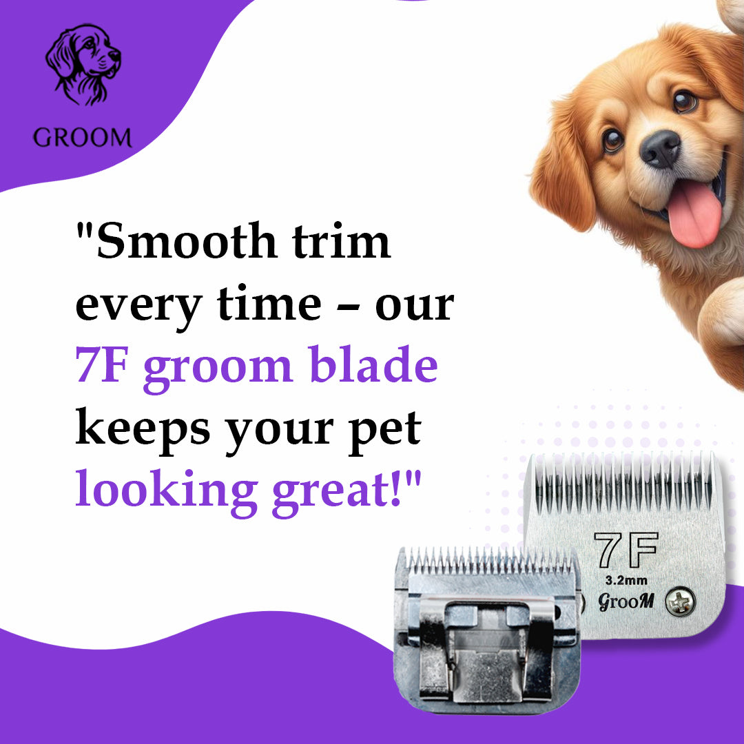 Groom Ultra Edge Detachable Clipper Blade Size 7F - GROOM STOCKS