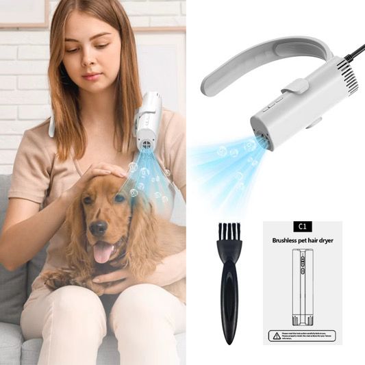 Smehnser SilentForce Pet Dryer – 110,000 RPM Fast Dry Technology - GROOM STOCKS