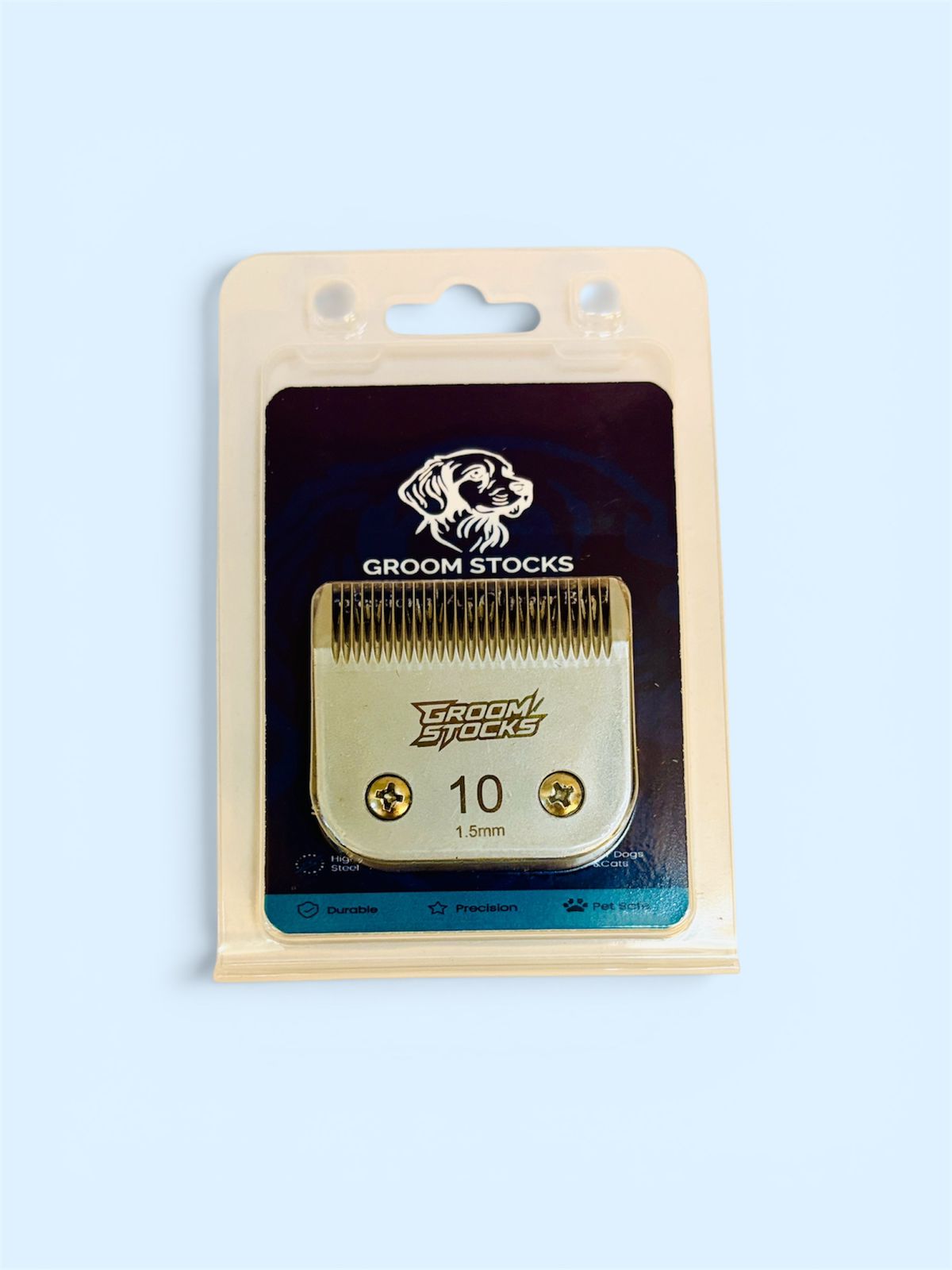 Size 10" Groom Stocks Ceramic Edge with Carbon Steel Pet Grooming Blades - GROOM STOCKS
